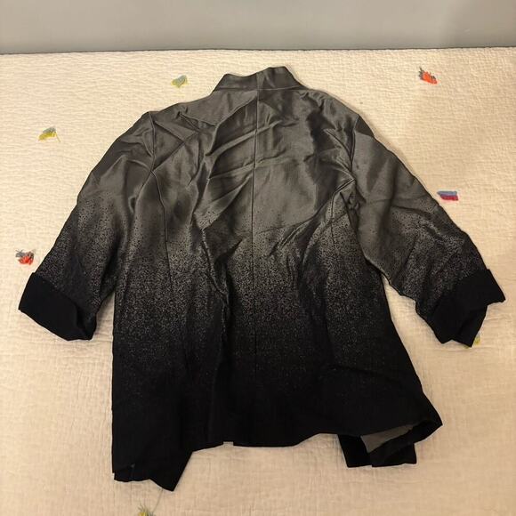 Eileen Fisher Shimmering Phantom Boucle Jacket Black 1X - Picture 7 of 7